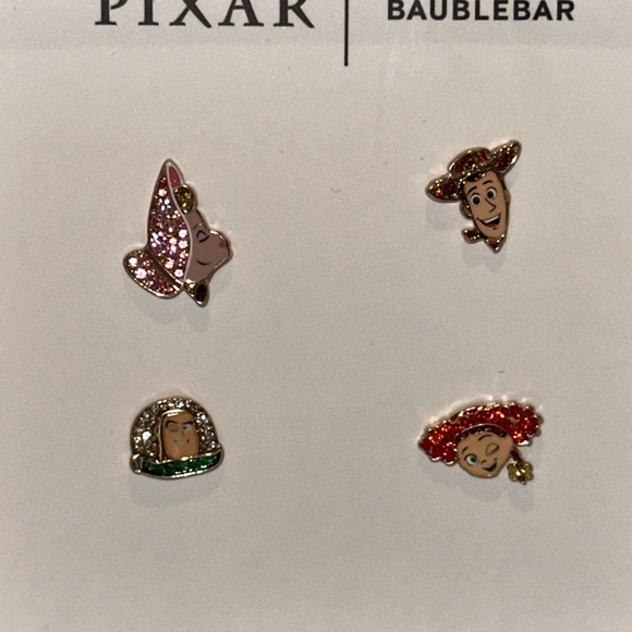 Disney Pixar Baublebar Toy Story EARRINGS Mismatched Studs Buzz Woody Bo Jessie - Picture 3 of 9